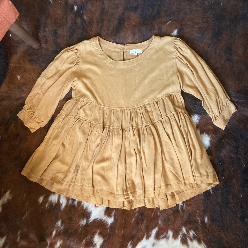 ❌SOLD❌Boho mustard yellow top